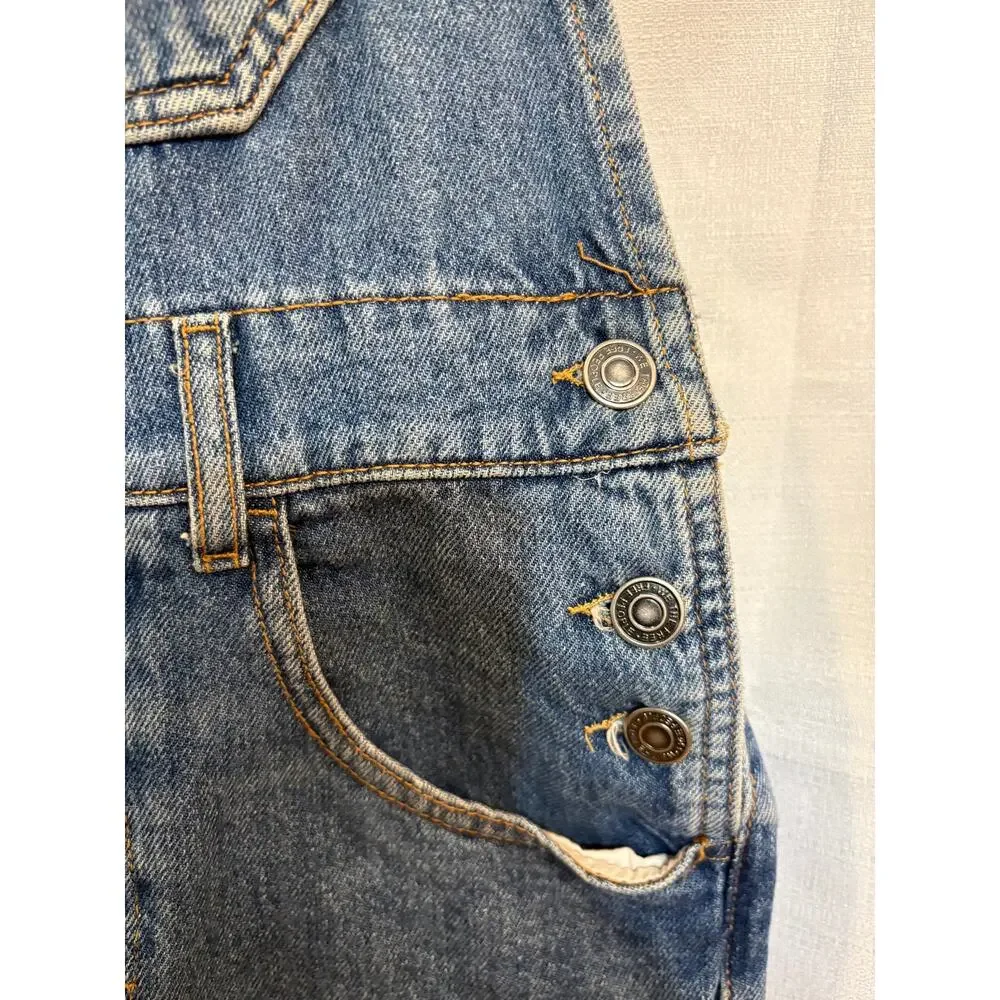 We The Free Ziggy Denim Overalls Slouchy Fit Size XS - Picture 7 of 11